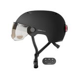 Cosmo Connected - Cosmo Fusion - Smart Helm voor Fietsen & Scooters met Vizier, Voor Volwassenen - Knipperlichten, Automatisch Remlicht, Deel Ritten, Valdetectie - Mat Zwart