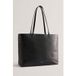 Ted Baker Stalie Sac cabas à carreaux avec détails cousus Noir