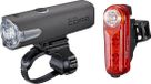 CatEye Sync Core + Sync Kinetic Fietsverlichting Set - LED - Zwart/Rood