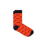 Barbiano Herensokken Print Oranje Lichte stretch