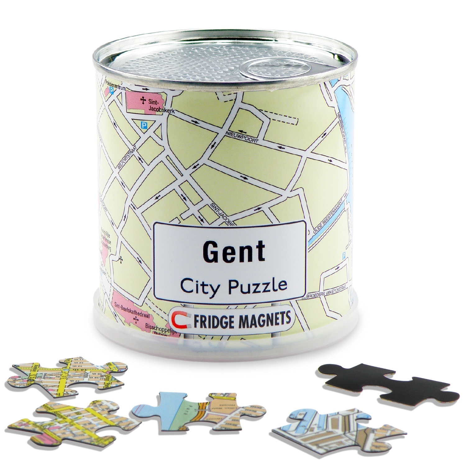 City Puzzle Extragoods Gent city puzzle magnets