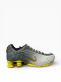 Nike Shox R4 Special Edition Baskets Hommes Blanc/Gris/Jaune Taille 43