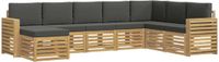 vidaXL Buiten bankenset 8 st Wit en antracietkleurig Polyester
