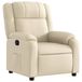 vidaXL Relaxfauteuil crème stof