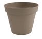 EDA Bloempot Toscane, rond, Ø 25 cm, taupe
