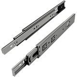 SOTECH 2 paar Volledig uittrekbare ladegeleiders Belasting 45 kg met zelfsluiting Lengte 250 mm Hoogte 45 mm