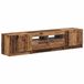 vidaXL UTRECHT LED tv-meubel Vieux bois Bois de placage