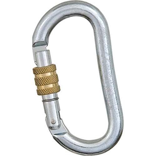 KONG OVAL STEEL CLASSIC SCREW SLEEVE Karabijnhaak, Gepolijst