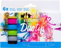 Ecoline Duotip marker set Basis | 6 kleuren