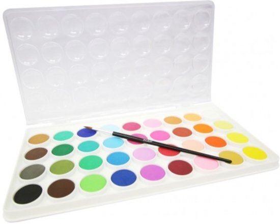 Mont Marte 39 delige aquarelverf set - inclusief paardenhaar kwast