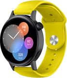 Strap-it 42mm sport band - geel - Geschikt voor Huawei Watch GT 3 - 42mm