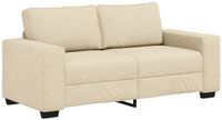 vidaXL 2-zitsbank crème 180x77x82 cm stof