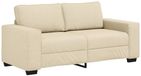 vidaXL 2-zitsbank crème 180x77x82 cm stof