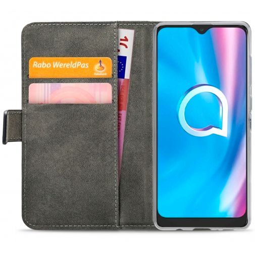 Mobilize Classic Gelly Wallet Book Case Black Alcatel 1SE (2020)