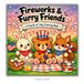 Fireworks & Furry Friends: A Cute and Cozy, Stress-Relieving Fourth of July Coloring Book for Adults and Teens