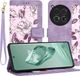 Techsuit Hoesje geschikt voor OnePlus 12 - FlipCraft Book Wallet Case met koord - Mysterious Purple