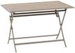 Hespéride Opvouwbare tuintafel voor 4 personen van aluminium en glas met houtlook AZUA