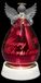 Konstsmide 3391-550 Glazen figuur Engel Rood LED op batterij