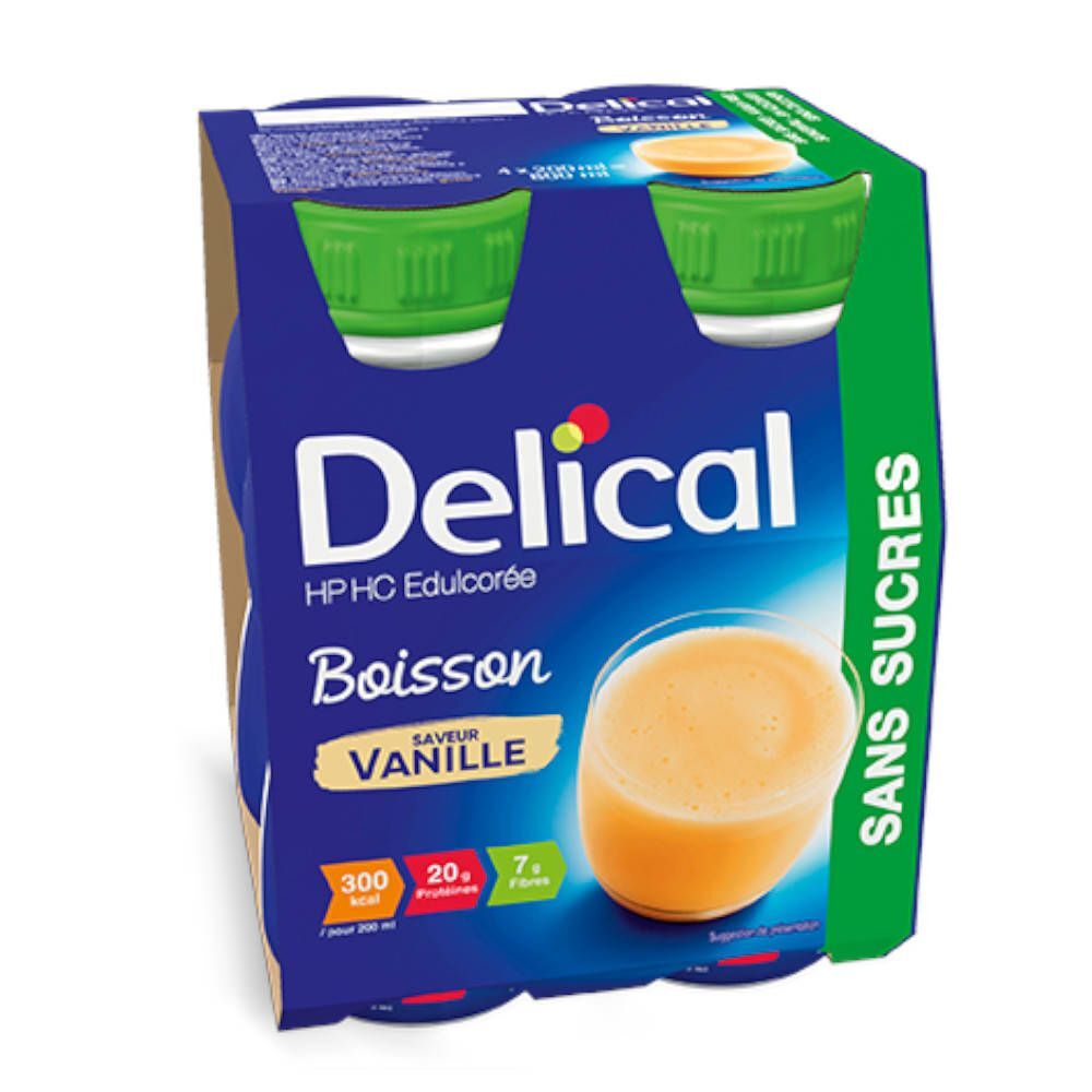 BS Nutrition Delical Melkdrank hp-hc Vanille Zonder Suiker 800 ml