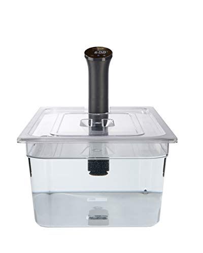 Sous Vide Tools 20 liter polycarbonaat container - op maat gesneden deksel voor de Anova Nano Sous Vide Cooker - helder kookvat - BPA-vrij, antiaanbaklaag en vaatwasmachinebestendig