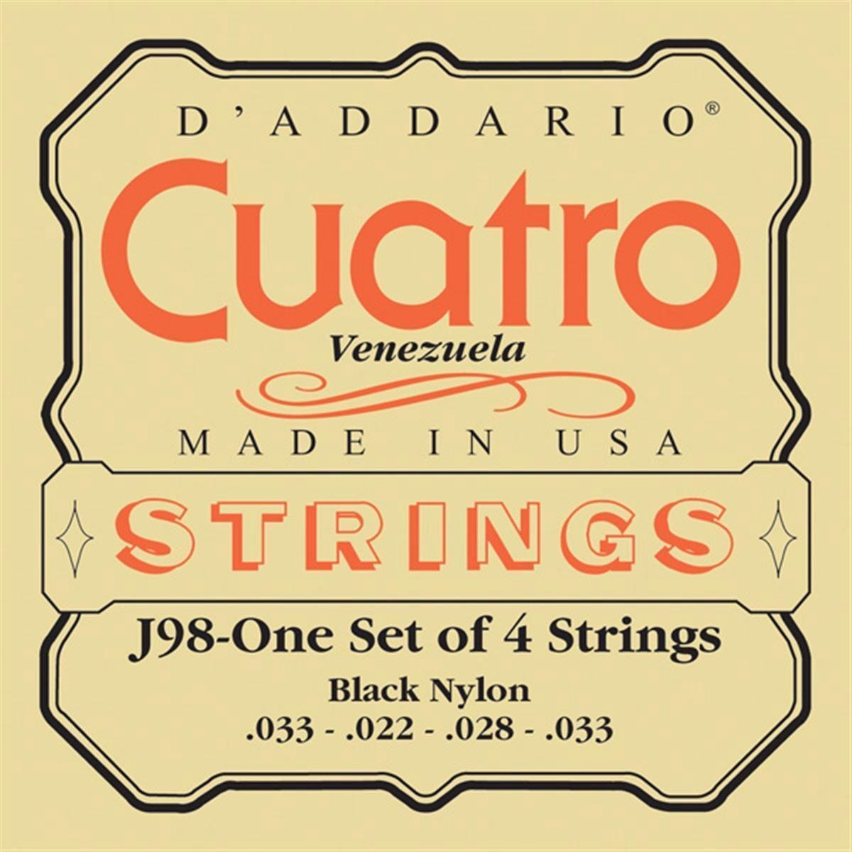 D'ADDARIO J98 Cuatro-Venezuela Strings