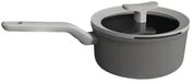 BergHOFF Leo Lite steelpan met deksel antikleef Ø16 cm 1,3L grijs voor inductie