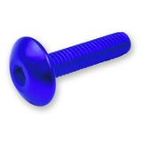 Schroevenset 6 stuks bekleding blauw - M5x20