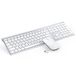 SEENDA Draadloze toetsenbordset - 2,4 G draadloos en oplaadbaar, ultradun aluminium toetsenbord met Duitse QWERTZ-lay-out voor pc, laptop, computer, Smart TV en Mac