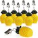COM-FOUR® 8x Poids pour nappe - Poids pour nappe avec pince - Pince pour nappe design fruit - env. 26 g (08 pièces - ananas)