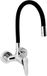 Novaservis Titania Iris New Robinet de cuisine avec bras flexible, noir/chrome