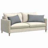 vidaXL - Zitkussens - 2 - st - Stof - Lichtgrijs - 80 - x - 40 - cm