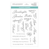 Familie Bibi Cameron Familie Muzikale Mix Groeten Clear Stempel Set uit de Bibi's Musical Notes Collection