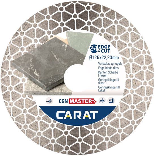 Carat CGN Master diamantzaagblad voor natuursteen / composiet | Ø125 x M14 | Edge & Cut