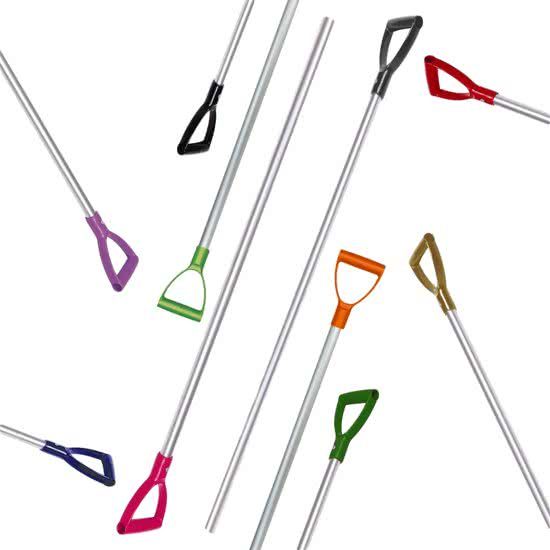 HAC Mestvork Steel - Aluminium - 115 cm - Rood handvat