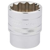 DRAPER h-af/B HI-TORQ 12 POINT SOCKET, blauw, 1.1/8 inch