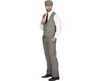 Wilbers Roaring 20’s Thomas Peaky Blinders kostuum - Grijs - Maat 46