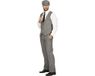 Wilbers Roaring 20’s Thomas Peaky Blinders kostuum - Grijs - Maat 46