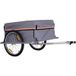 Pangivo Remorque de vélo cargo pliable chariot de transport en acier et tissu Oxford charge 40 kg noir