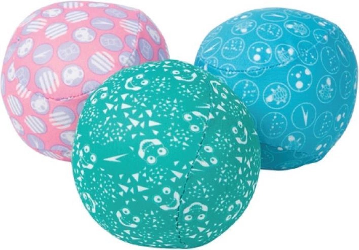 Speedo Waterballen Junior Polyester Blauw/groen/roze 3 Stuks