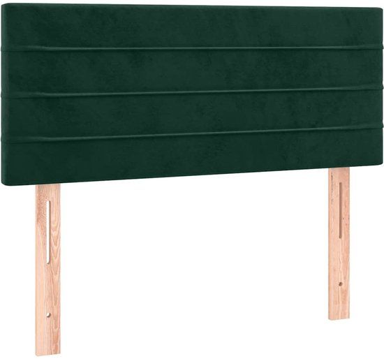 vidaXL Hoofdbord - 80x5x78/88 cm - fluweel - donkergroen