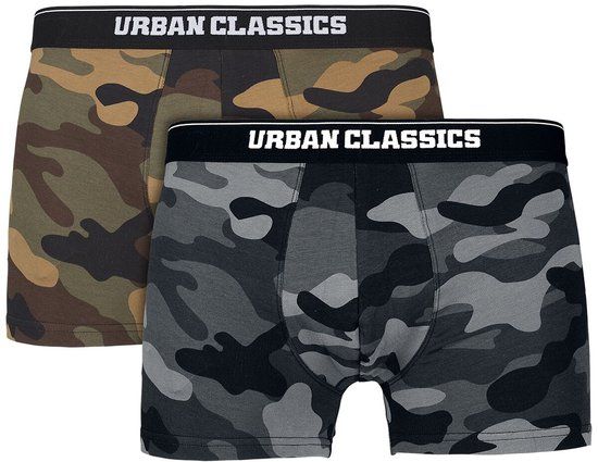 Urban Classics 2-Pack Camo Heren Boxerset - camouflage - L