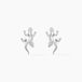 Ivelyse Boucles D'oreilles Puces Argent Blanc