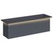 vidaXL Plantenbak met led Antraciet 30 x 100 x 30 cm Staal