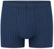 SCHIESSER Cotton Casuals boxer (1-pack) - heren shorts donkerblauw geruit