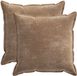vidaXL - Taie d'oreiller - 2 pièces - Bois - Brun - 80 x 80 cm - Coton satiné