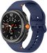 Strap-it Siliconen bandje met gespsluiting geschikt voor Samsung Galaxy Watch 9 (40/44mm) / Watch 8 (40/44mm) / 8 Classic (46mm) - donkerblauw