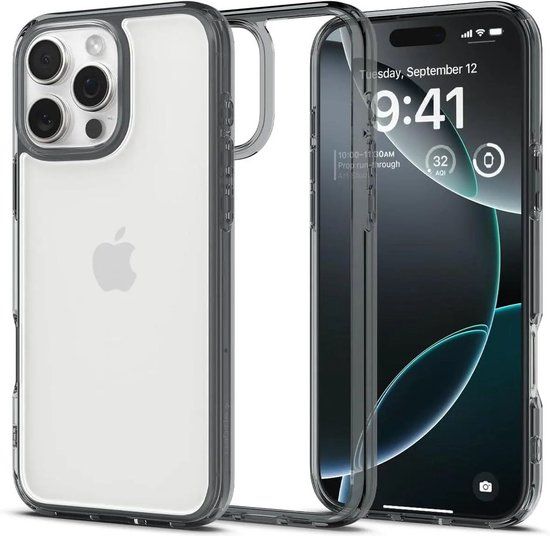 Spigen Ultra Hybrid Hoesje Geschikt voor Apple iPhone 16 Pro Max - Back Cover met Air Cushion - Space Crystal