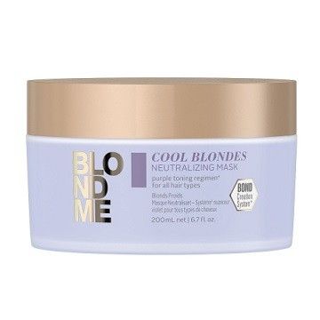 Schwarzkopf BLONDME Cool Blondes Neutralizing Haarmasker - 200 ml