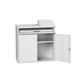 Bott Verso Computerkast | 1050x550x1130mm | 1 Legbord | 1 Schuiflade | 2 Deuren | RAL 7035