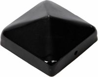 Waelbers Paalafdekkap Pyramide Zwart - 71 x 71 mm
